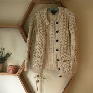 100% Merino Wool Irish Cable Sweater